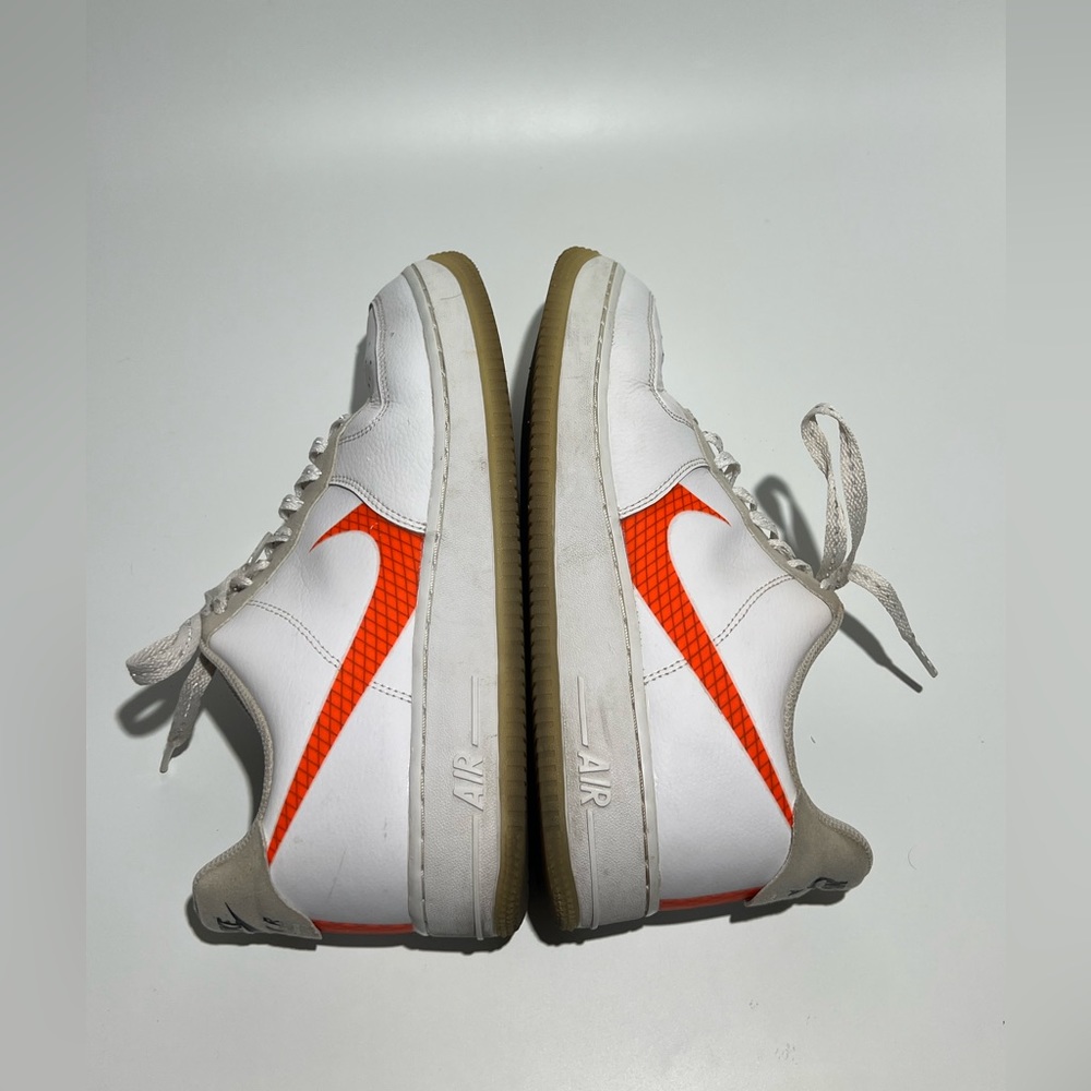 Nike Air Force One Orange Check